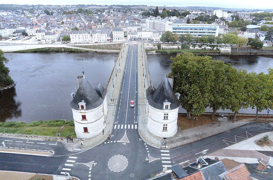 Vue projetée du pont après travaux