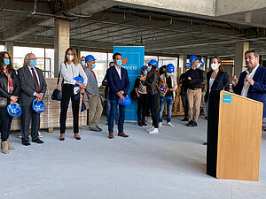 Discours du Président du Département de la Vienne lors de la visite du 35e collège de la Vienne. - Agrandir l'image (fenêtre modale)